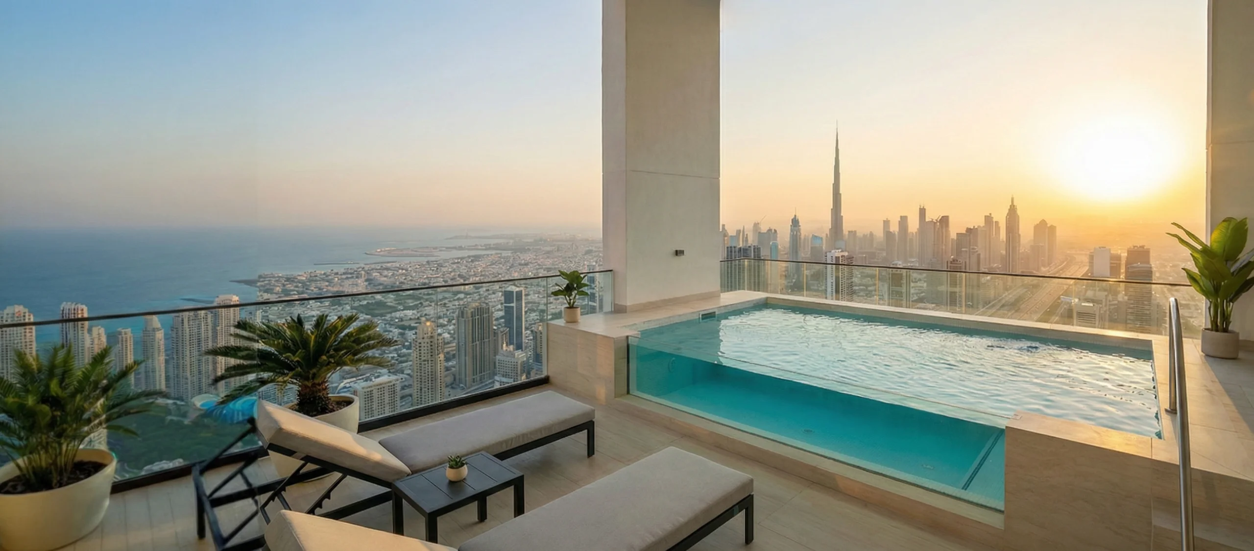 Balcony pool mainteinance